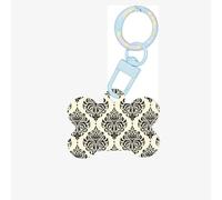 Asian Elephants Printing Acrylic Dog Bone Ornament,Dog Tags Personalized Pet Ornament, Key Chain Bone Shaped Id Tags