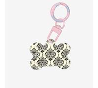 Asian Elephants Printing Acrylic Dog Bone Ornament,Dog Tags Personalized Pet Ornament, Key Chain Bone Shaped Id Tags