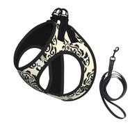 Asian Elephants Printing Dog Summer Harness,Soft Light Puppy Vest,Breathable Pet Harness Reflective For Easy Walking