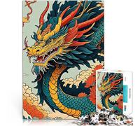 Asian Floral dragonJigsaw Puzzles 1000 Piece for teenagers Family Game for and for is ideal as a gift for the whole family 38x26cm