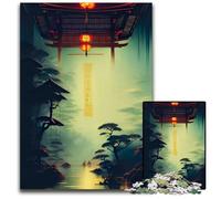 Asian Forbidden TempleJigsaw Puzzles for Adults 1000 Piece Challenging Puzzles Ideal for Lover Perfect Christmas New Year Valentine's Gift 1000 PCS(38x26cm)
