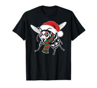 Asian Giant Hornet Xmas Santa Hat Scarf Christmas Costume T-Shirt