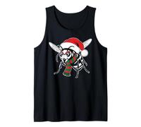 Asian Giant Hornet Xmas Santa Hat Scarf Christmas Costume Tank Top