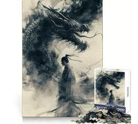 Asian Ink Shadow Drake Puzzles for Adults 1000 Piece Mental Skill Sharp Cut Enjoyable Challenge Xmas Present (38x52cm)