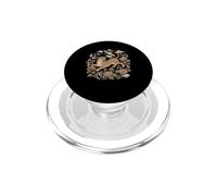 Asian inspired vintage style Japanese Crane Tiger PopSockets PopGrip for MagSafe