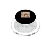 Asian inspired vintage style Japanese Crane Tiger PopSockets PopGrip for MagSafe