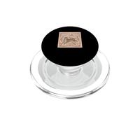 Asian inspired vintage style Japanese Crane Tiger PopSockets PopGrip for MagSafe