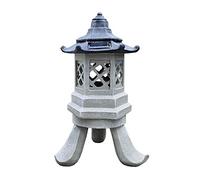 Asian Japanese Temple Solar Pagoda， Medium Garden Statue Patio Lantern Ornament Gift Courtyard landscape