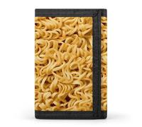 Asian Korean Japanese Chinese Ramen Noodles Funny Trifold Wallet RFID Blocking Front Pocket Wallets with ID Window Gifts for Men Women