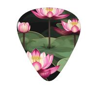 Asian Lotu’s Flower Acoustic Guitar Picks - Premium Guitar Plectrum For Bass And Electric Guitar