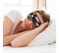 Asian Lotu’s Flower Print Soft Eye Mask for Sleep Mask Sleep Eye Mask for Women Men Sleeping Sleeping Travel