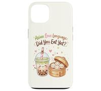Asian Love Language Did You Eat Yet Kawaii Boba Tea Dumpling Case for iPhone 13