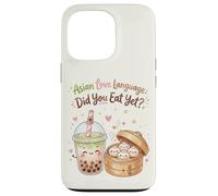 Asian Love Language Did You Eat Yet Kawaii Boba Tea Dumpling Case for iPhone 13 Pro