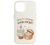 Asian Love Language Did You Eat Yet Kawaii Boba Tea Dumpling Case for iPhone 14