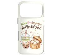 Asian Love Language Did You Eat Yet Kawaii Boba Tea Dumpling Case for iPhone 17 Pro