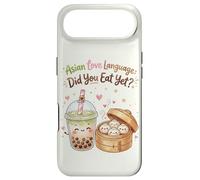 Asian Love Language Did You Eat Yet Kawaii Boba Tea Dumpling Case for iPhone Air