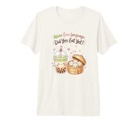 Asian Love Language Did You Eat Yet Kawaii Boba Tea Dumpling Premium T-Shirt