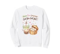 Asian Love Language Did You Eat Yet Kawaii Boba Tea Dumpling Sweatshirt