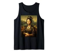 Asian Mona Lisa Famous Painting Art Parody Renaissance Tank Top