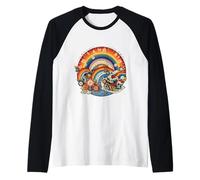 Asian Pacific American Heritage Month Rainbow Raglan Baseball Tee