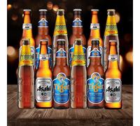 Asian Premium Lager Beer Mixed Case (12 Pack)
