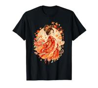 Asian Princess Kimono Anime Floral T-Shirt