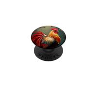 Asian Rooster Aesthetics For Chicken Lovers PopSockets Adhesive PopGrip