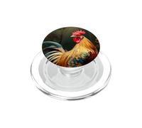Asian Rooster Aesthetics For Chicken Lovers PopSockets PopGrip for MagSafe