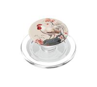 Asian Rooster Aesthetics For Chicken Lovers PopSockets PopGrip for MagSafe
