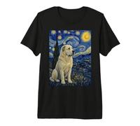 Asian Shepherd Dog Van Gogh Starry Night Central Premium T-Shirt