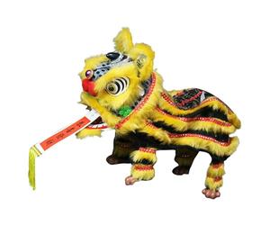 Asian String Puppet - Lion Dance Puppet with Rod Control, Handmade Cultural Performance | School Classroom Art Family Gatherings Home Entertainment Local Theatre Exhibition