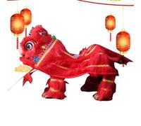 Asian Style Doll, Lion Dance, Traditional Chinese Puppet with Thread and Stick, Handmade Craft Toy for Parties, Home Entertainment, Art, Local Theatre Performances