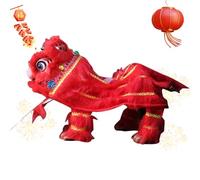 Asian Style Marionette Lion Dance Traditional Chinese Marionette with Thread and Stick, Handmade Craft Toy for Parties, Home Entertainment, Art, Local Theatre Performances