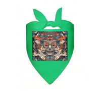 Asian Style Pattern Dog Bandanas Triangle Dog Scarf Soft Bibs Kerchief for Small Medium Large Pets, Stylish Handkerchief Adjustable Pet Bandana for Birthday, Wedding, Party