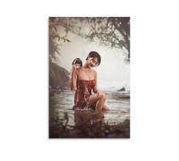 Asian Sweet Sexy Beauty Bathing in The River Classic Poster Poster Vintage Art, Wall Canvas, Decoration Aesthetic, Living Room, Kids Room Dormitory, Cafe, Bathroom, Suitable for Bedroom, Gym, Cool Cla