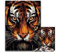 Asian Tiger 1000Pc Adults Jigsaw Puzzle Puzzles for Adults Brain Challenge Game for Teenagers & Family Interaction 1000 PCS(38x26cm)