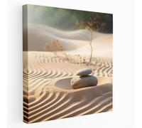 Asian Wall Art - Zen Garden Meditation Canvas Print - Asian, Peaceful Scene, Asian, Canvas Wall Art, 12" x 12"