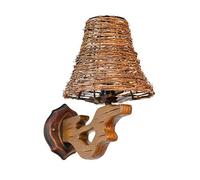 Asian Wall Lamp with Toggle Switch Handmade Rice Paper Cream Watt Chandelier Bulb Included ，Modern Wall Lamp Plug-in Rectangular Brushed Nickel White Shade for Living Room Bedroom Reading Made in