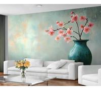 Asian Wallpaper for Living Room - Peel and Stick Wallpaper, Oriental Floral Bedroom Wall Paper, Large Wall Mural & Traditional Classics Home Decor, Self Adhesive