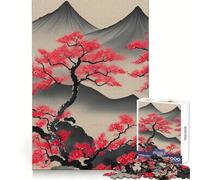 Asian Wash Ink Landscape Jigsaw Puzzles 1000 Piece for Adults Stress Relief Smooth Cut Fun Play (38x26cm)