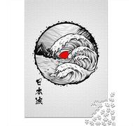 Asian Wave 1000-Piece Puzzle for Adults, 52x38cm/1000pcs; Smooth White Cardboard Pieces; for Anyone Who Enjoys Detailed Challenges