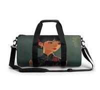 Asian Women Style Gym Bag Sport Gym Tote Bag Lightweight Duffle Bag Carry On Weekender Bags for Women Men, white, 17.7in/9in/9in