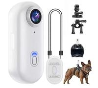 Asiasioc Treklon POV Camera,1080p/4K Ultra HD Mini Wearable Action Camera Wireless WiFi Sports Camera Mount Anywhere for vlogging, Cycling, Diving, and More (White,4K)