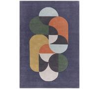 Asiatic Contemporary Design Matrix Statement 91 Navy Rug - Sizes Available