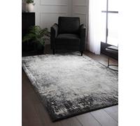Asiatic Kuza Border Woven Rug Grey