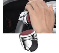 ASICPLB Steering Wheel Knob Spinner for Mazda 3 Axela CX5 Atez CX4 MX5 M3 M6, Car Steering Wheel Assist Ball, 360° Steering Aid Knob for Easier Parking & Maneuvering, Anti-Slip Grip, B Red