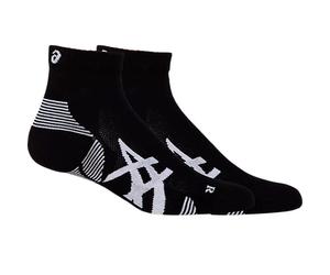 ASICS 2 Pack Cushioned Run Quarter Sock - Mixte - Black - size XL- model 2026 XL