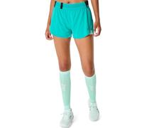 ASICS 2012C858-401 METARUN Split Short Shorts Women's Wave Teal Size M