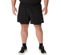 ASICS Road 2in1 5in Running Shorts Men - Black, Dark Grey, Size S