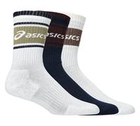 Asics - 3 Pack Logo Crew Sock - Sports socks size 47-49 - IV, white